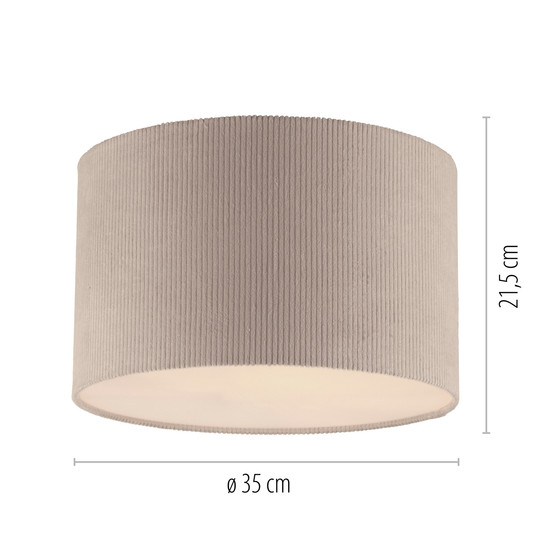 JUST LIGHT DURO Deckenleuchte E27 max. 10W sand 14891-39