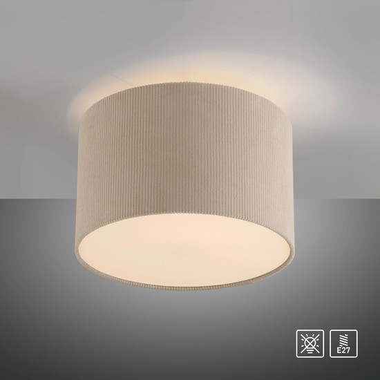 JUST LIGHT DURO Deckenleuchte E27 max. 10W sand 14891-39