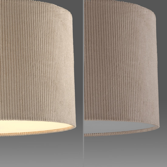 JUST LIGHT DURO Deckenleuchte E27 max. 10W sand 14891-39