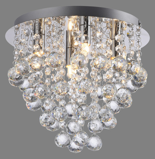 JUST LIGHT KULUNKA Kronleuchter G9 max. 5W 4-fach chrom 15063-17
