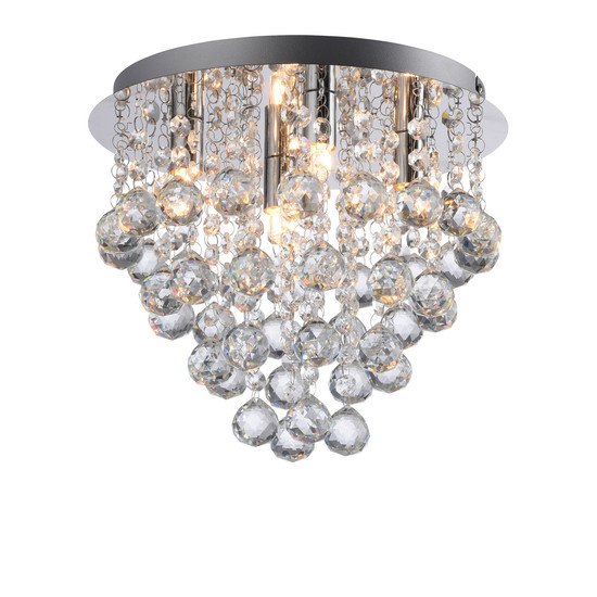 JUST LIGHT KULUNKA Kronleuchter G9 max. 5W 4-fach chrom 15063-17