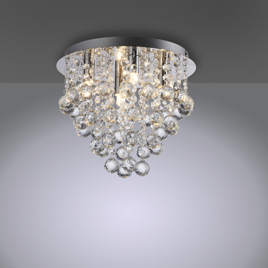 JUST LIGHT KULUNKA Kronleuchter G9 max. 5W 4-fach chrom 15063-17