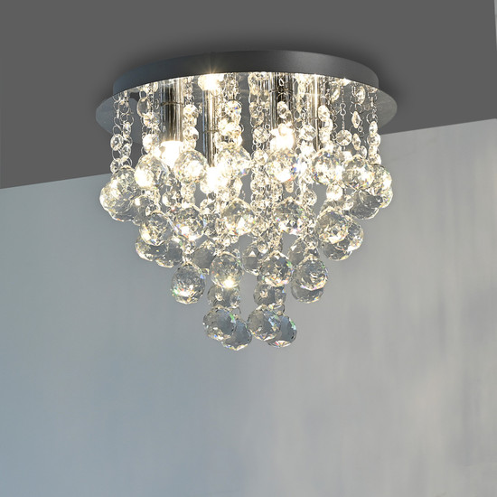 JUST LIGHT KULUNKA Kronleuchter G9 max. 5W 4-fach chrom 15063-17
