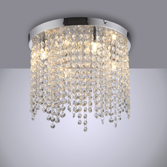 JUST LIGHT KULUNKA Kronleuchter G9 max. 5W 4-fach chrom 15064-17