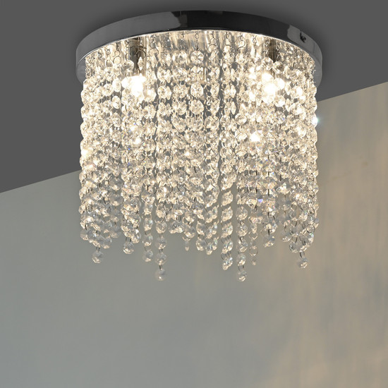 JUST LIGHT KULUNKA Kronleuchter G9 max. 5W 4-fach chrom 15064-17
