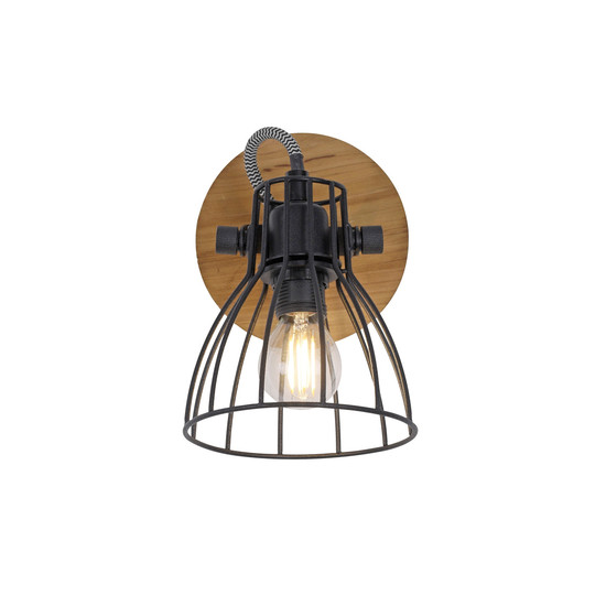 JUST LIGHT TARO Deckenleuchte E14 max. 10W schwarz 15117-18