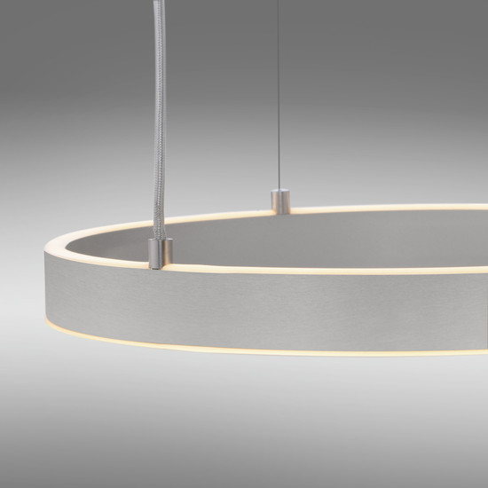 JUST LIGHT LILLUTI LED Pendelleuchte Warmweiss Dimmbar 52W 2-fach stahl 15156-55