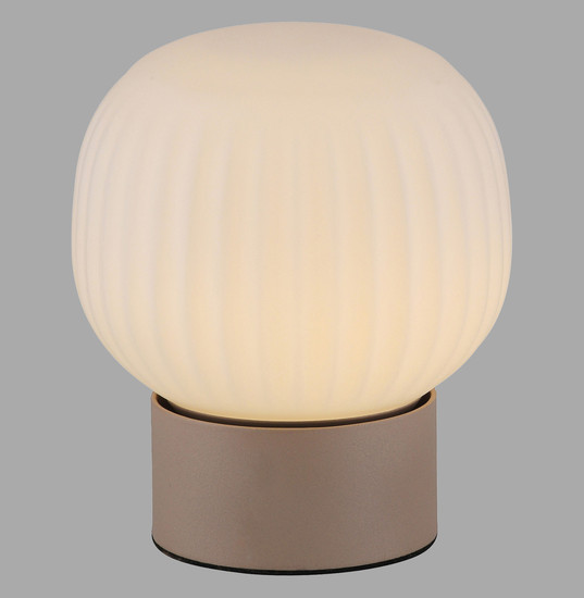 JUST LIGHT NAMI LED Tischleuchte Warmweiss Dimmbar 5W sand 15175-39