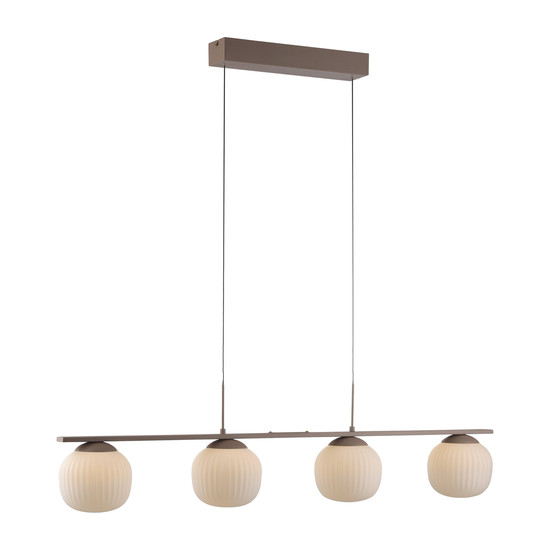 JUST LIGHT NAMI LED Pendelleuchte Warmweiss Dimmbar 20W 4-fach sand 15179-39