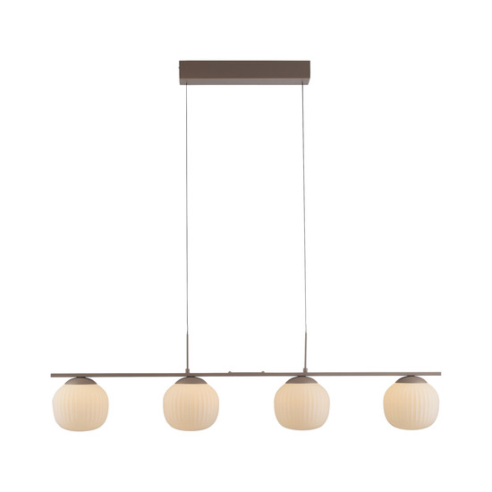 JUST LIGHT NAMI LED Pendelleuchte Warmweiss Dimmbar 20W 4-fach sand 15179-39