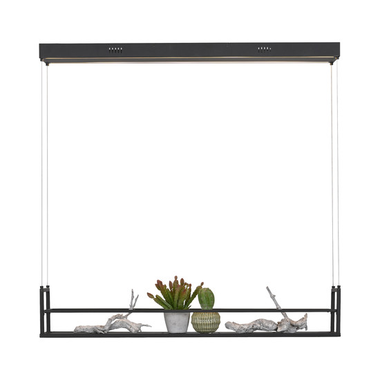 JUST LIGHT SONTURA LED Pendelleuchte Warmweiss 35W 2-fach schwarz 15248-18