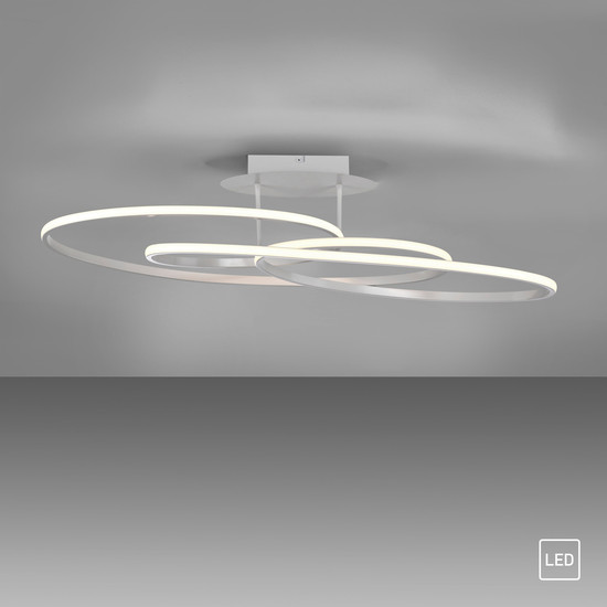 JUST LIGHT LUMACA LED Deckenleuchte Warmweiss 33W weiss 15321-16