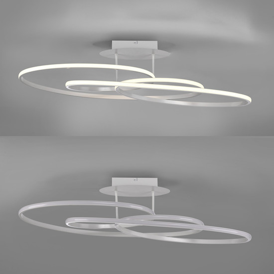 JUST LIGHT LUMACA LED Deckenleuchte Warmweiss 33W weiss 15321-16