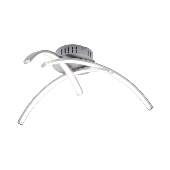 JUST LIGHT VALERIE LED Deckenleuchte Warmweiss 10,2W 3-fach stahl 15341-55