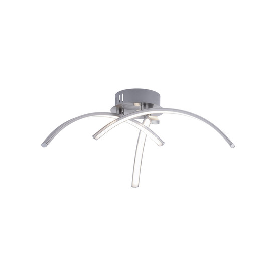 JUST LIGHT VALERIE LED Deckenleuchte Warmweiss 10,2W 3-fach stahl 15341-55