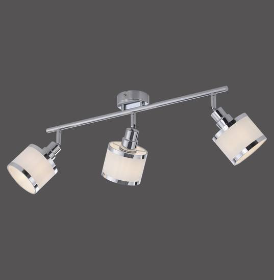 JUST LIGHT ACCOR Deckenleuchte E14 max. 25W 3-fach chrom 15373-17