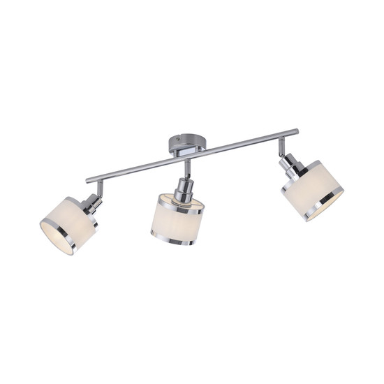 JUST LIGHT ACCOR Deckenleuchte E14 max. 25W 3-fach chrom 15373-17
