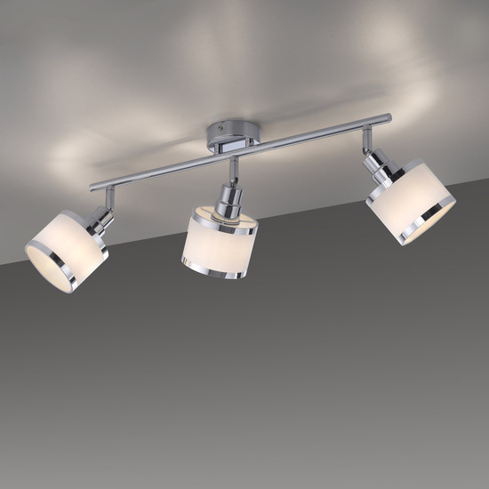 JUST LIGHT ACCOR Deckenleuchte E14 max. 25W 3-fach chrom 15373-17