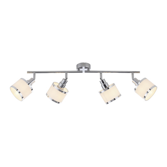 JUST LIGHT ACCOR Deckenleuchte E14 max. 25W 4-fach chrom 15374-17