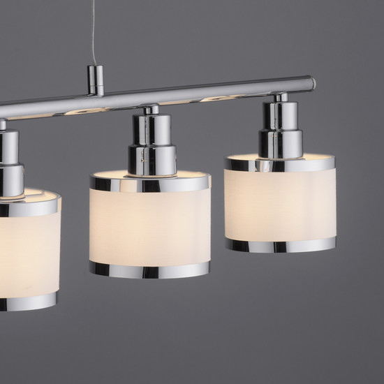 JUST LIGHT ACCOR Pendelleuchte E14 max. 25W 5-fach chrom 15375-17