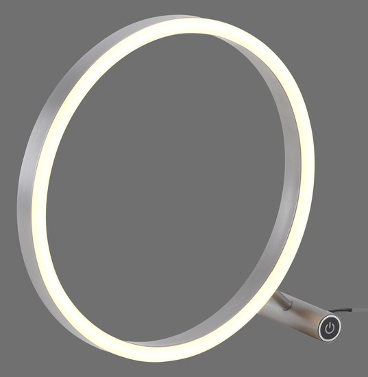 JUST LIGHT RITUS LED Tischleuchte Warmweiss Dimmbar 11,5W aluminium 15390-95
