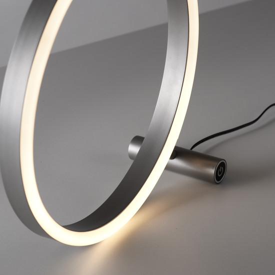 JUST LIGHT RITUS LED Tischleuchte Warmweiss Dimmbar 11,5W aluminium 15390-95