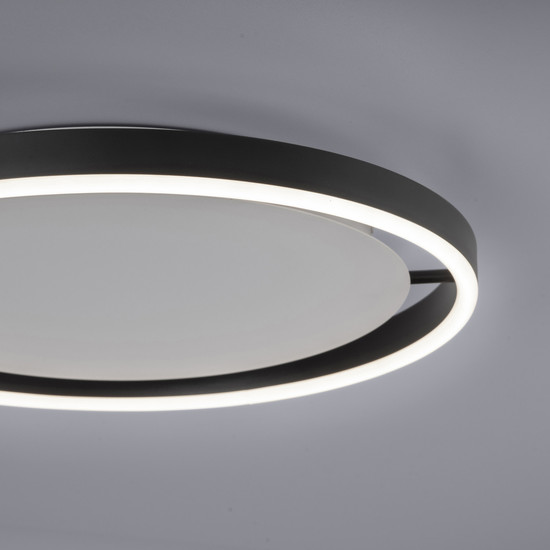 JUST LIGHT RITUS LED Deckenleuchte Warmweiss Dimmbar 20W anthrazit 15391-13