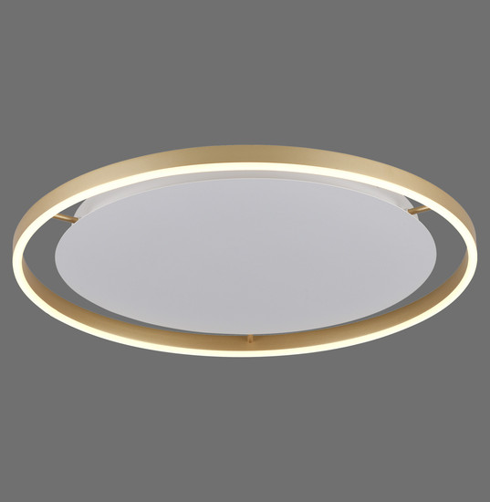JUST LIGHT RITUS LED Deckenleuchte Warmweiss Dimmbar 28W messingmatt 15392-60