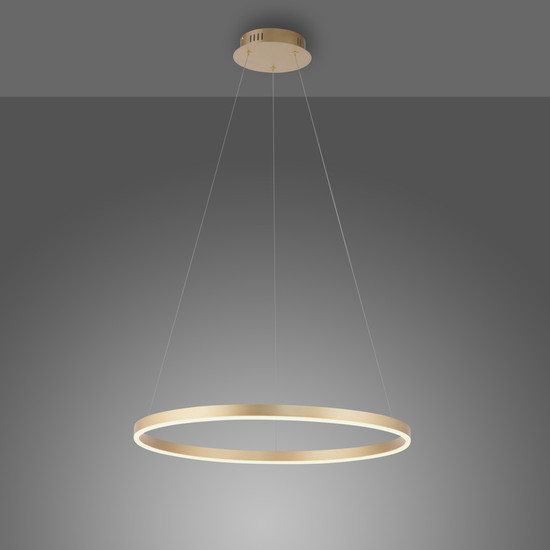 JUST LIGHT RITUS LED Pendelleuchte Warmweiss Dimmbar 28W messingmatt 15394-60