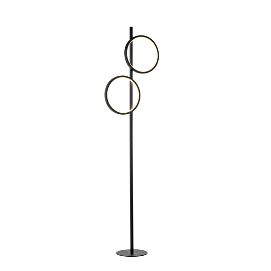 JUST LIGHT MINI RITUS LED Stehleuchte Warmweiss 21W 2-fach schwarz 15396-18