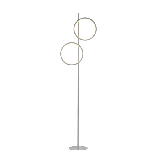 JUST LIGHT MINI RITUS LED Stehleuchte Warmweiss 21W 2-fach silber 15396-21