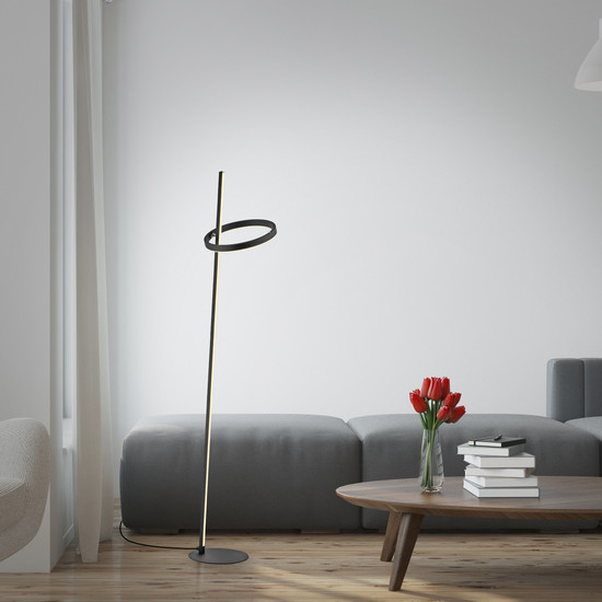 JUST LIGHT RITUS LED Stehleuchte Warmweiss Dimmbar 19,5W 2-fach schwarz 15397-18