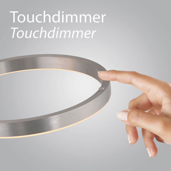 JUST LIGHT RITUS LED Stehleuchte Warmweiss Dimmbar 19,5W 2-fach stahl 15397-55