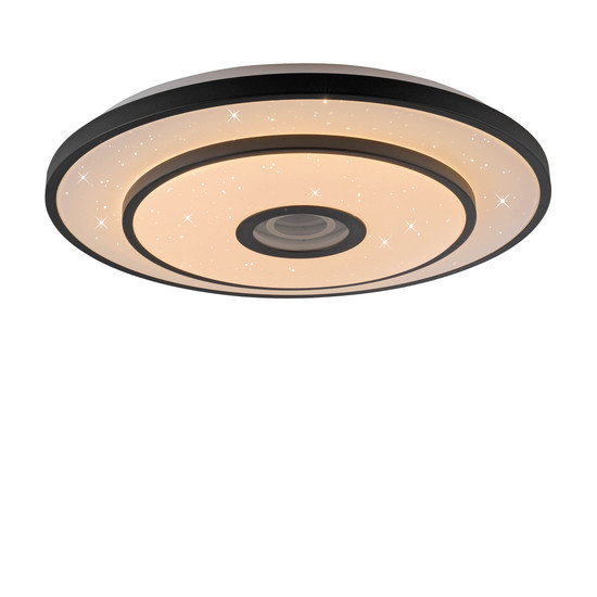 JUST LIGHT TURANUS LED Deckenleuchte Warmweiss 23W schwarz 15456-18