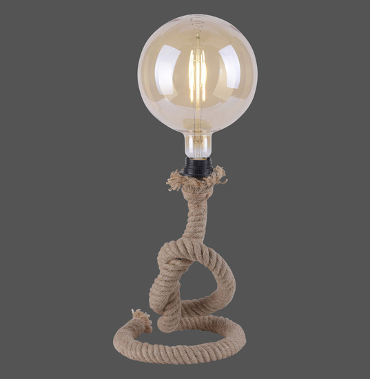 JUST LIGHT ROPE Tischleuchte E27 max. 15W schwarz 15480-18