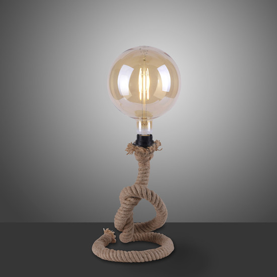 JUST LIGHT ROPE Tischleuchte E27 max. 15W schwarz 15480-18