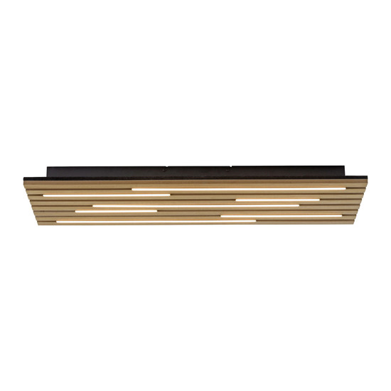JUST LIGHT AKUSTIK LED Deckenleuchte Warmweiss 25W Holz-natur 15591-79
