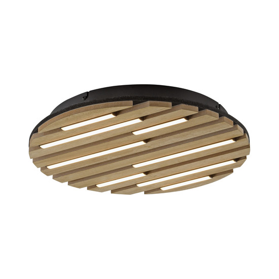 JUST LIGHT AKUSTIK LED Deckenleuchte Warmweiss 12W Holz-natur 15592-79
