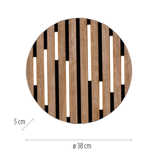 JUST LIGHT AKUSTIK LED Deckenleuchte Warmweiss 12W Holz-natur 15592-79