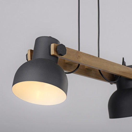JUST LIGHT CUP 2.0 Pendelleuchte E27 max. 60W 2-fach schwarz 15742-18