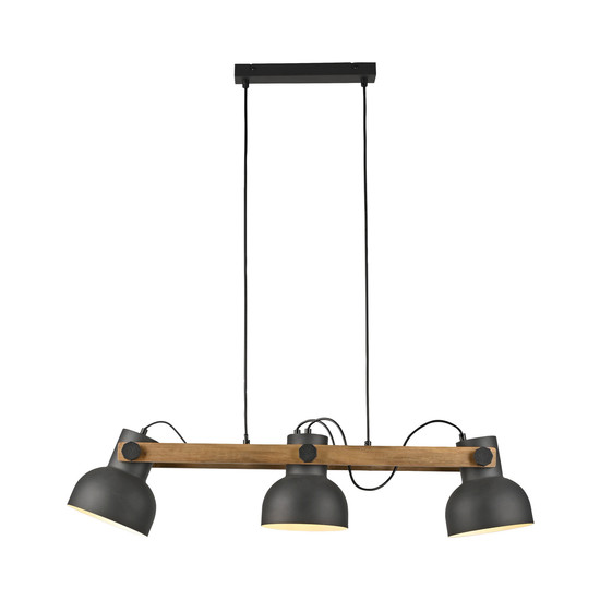 JUST LIGHT CUP 2.0 Pendelleuchte E27 max. 60W 3-fach schwarz 15743-18