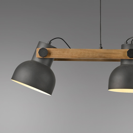 JUST LIGHT CUP 2.0 Pendelleuchte E27 max. 60W 3-fach schwarz 15743-18