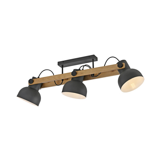 JUST LIGHT CUP 2.0 Deckenleuchte E27 max. 60W 3-fach schwarz 15745-18