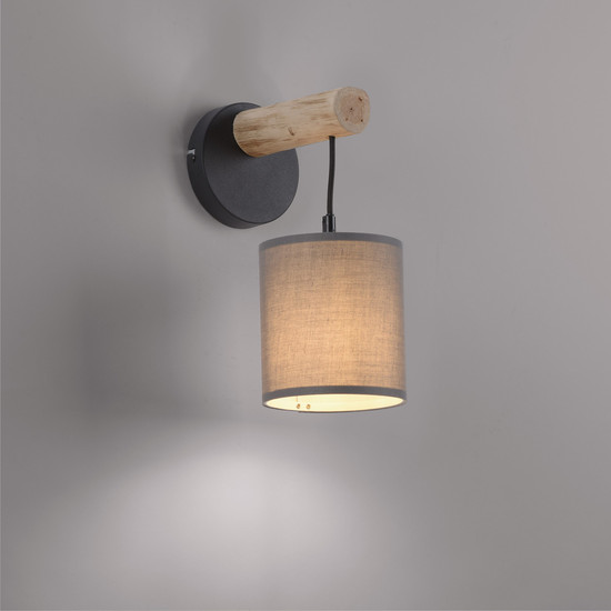 JUST LIGHT GERDA TRIBU Wandleuchte E27 max. 10W taupe 15781-29