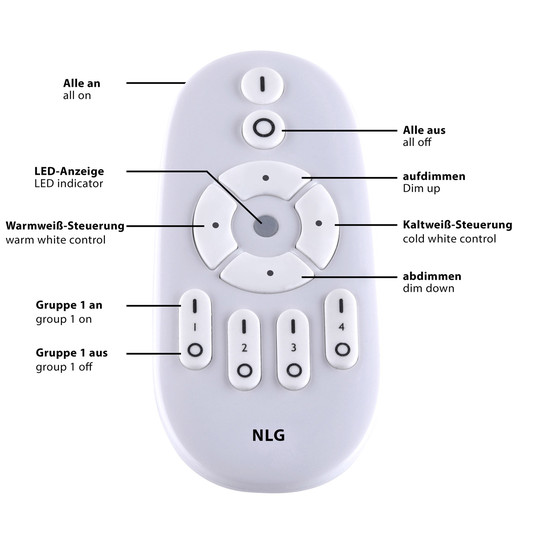 Paul Neuhaus FLAT LED Deckenleuchte CCT Dimmbar 21W weiss 16537-16-O