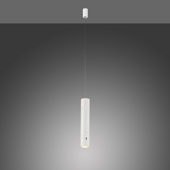 JUST LIGHT ATTACH LED AKKU-Pendelleuchte Warmweiss Dimmbar 3W weiss 18281-16