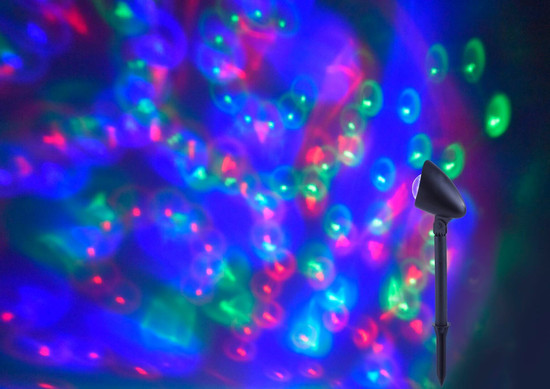 JUST LIGHT DISCO LED Erdspießleuchte RGB 3W schwarz IP44 19035-18