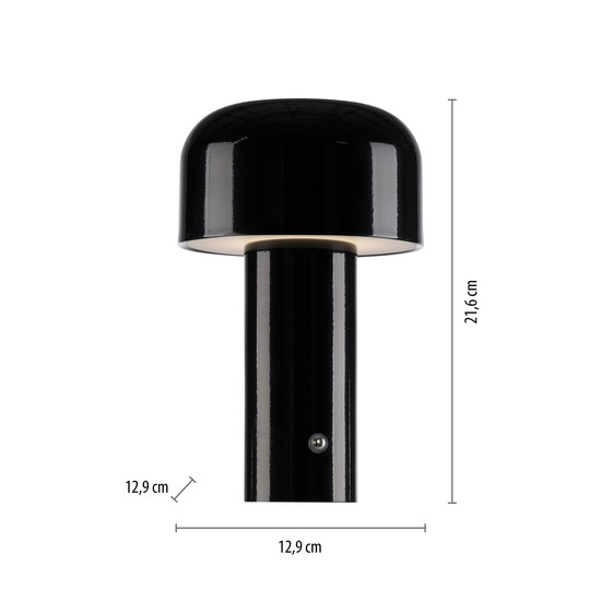 JUST LIGHT AGNES LED AKKU-Tischleuchte CCT Dimmbar 1W schwarz 19190-18