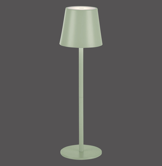 JUST LIGHT EURIA LED AKKU-Tischleuchte Warmweiss Dimmbar 2,5W grün IP54 19250-43