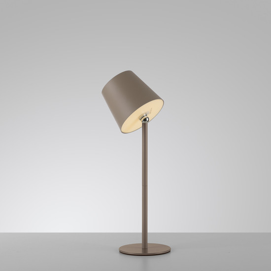 JUST LIGHT BOTERIA LED AKKU-Tischleuchte Warmweiss Dimmbar 2,5W sand IP54 19251-39